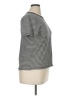 J.Crew 100% Cotton Stripes Gray Short Sleeve Turtleneck Size XL - photo 4