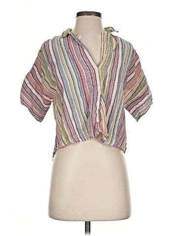 Pilcro by Anthropologie Short Sleeve Blouse (view 1)