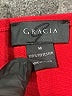 Gracia 100% Polyester Solid Red Formal Skirt Size M - photo 4