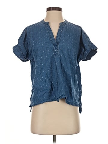 Madewell Indigo Lakeline Popover Shirt in Rainbow Heart (view 1)