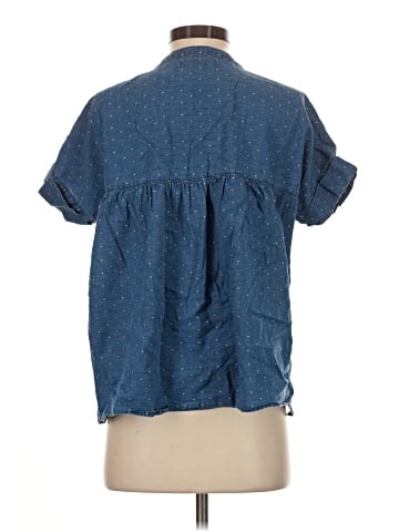 Madewell Indigo Lakeline Popover Shirt in Rainbow Heart (view 2)