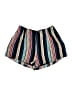 Lush 100% Polyester Stripes Blue Shorts Size L - photo 1