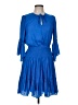Halston Heritage 100% Polyester Blue Cocktail Dress Size M - photo 1