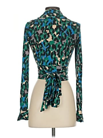 Diane von Furstenberg Long Sleeve Silk Top (view 2)