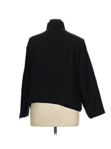 Eileen Fisher Long Sleeve Silk Top (view 2)