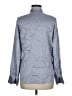 UNTUCKit Metallic Gray Long Sleeve Silk Top Size 6 - photo 2