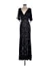 Mac Duggal 100% Polyester Black Cocktail Dress Size 4 - photo 1
