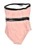 Unbranded Stripes Pink One Piece Swimsuit Size S - photo 2