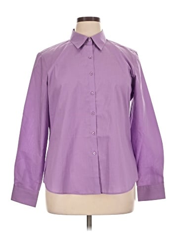 Foxcroft Long Sleeve Button-Down Shirt (view 1)