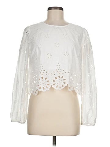 American Eagle Outfitters 3/4 Sleeve Blouse (view 1)