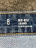 a.n.a. A New Approach Hearts Blue Jeans Size 8 - photo 8