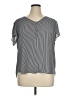 PREMISE 100% Polyester Gray Short Sleeve Blouse Size 1X - photo 1