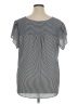 PREMISE 100% Polyester Gray Short Sleeve Blouse Size 1X - photo 2