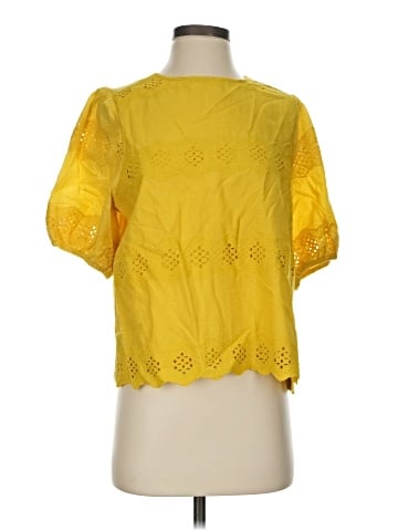Calligraphie Short Sleeve Blouse (view 1)