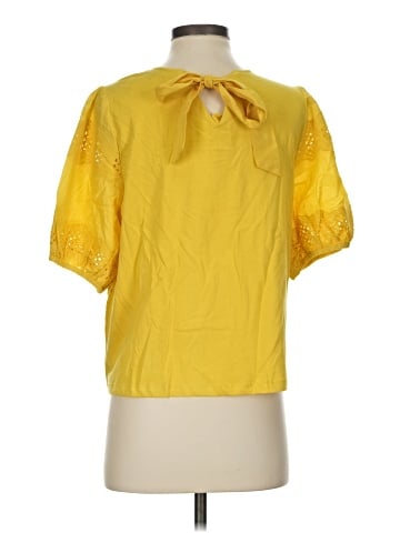 Calligraphie Short Sleeve Blouse (view 2)