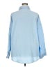 Unbranded 100% Polyester Solid Blue Long Sleeve Blouse Size 4XL - photo 2