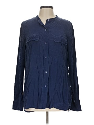 Vince. Long Sleeve Silk Top (view 1)