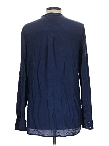 Vince. Long Sleeve Silk Top (view 2)