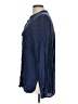 Vince. 100% Silk Blue Long Sleeve Silk Top Size 12 - photo 5