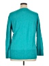 Coldwater Creek 100% Cotton Teal Cardigan Size 16 - photo 2