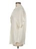 Vince. 100% Silk Ivory Short Sleeve Silk Top Size M - photo 5