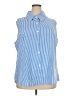 Unbranded Stripes Blue Sleeveless Blouse Size 4X - photo 1