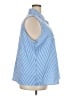 Unbranded Stripes Blue Sleeveless Blouse Size 4X - photo 4