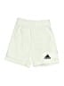 Adidas 100% Polyester Solid Ivory Athletic Shorts Size M (youth) - photo 1