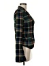 Free People 100% Wool Plaid Green Wool Blazer Size 8 - photo 4