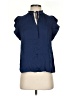 Catherine Malandrino 100% Polyester Blue Short Sleeve Blouse Size S - photo 1