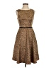 Ruby Belle Tweed Brown Cocktail Dress Size 2 - photo 1