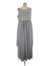 R&M Richards Gray Cocktail Dress Size 22 - photo 1