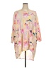 Melissa McCarthy Seven7 100% Rayon Yellow Pink Kimono Size 3X - photo 1