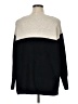 Vince Camuto Color Block Black Turtleneck Sweater Size 1X - photo 2