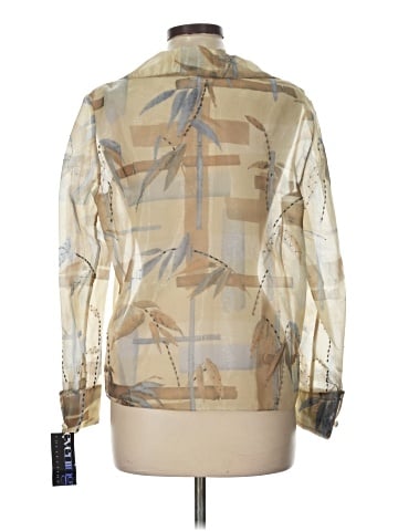 VIE By Victoria Royal Long Sleeve Silk Top (view 2)