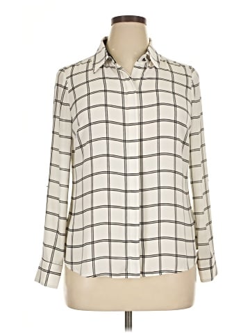 White House Black Market Long Sleeve Blouse (view 1)