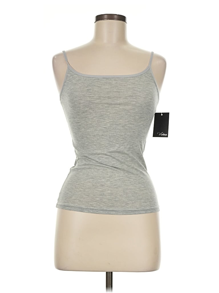 Pre-owned Victoria Tank Top Gray Strapless Neckline Tops