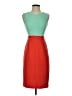 BCBGMAXAZRIA Color Block Orange Cocktail Dress Size 0 - photo 1