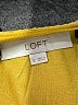 Ann Taylor LOFT 100% Polyester Yellow Short Sleeve Blouse Size S - photo 7