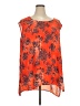 Sejour 100% Polyester Orange Sleeveless Blouse Size 24W - photo 1