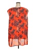 Sejour 100% Polyester Orange Sleeveless Blouse Size 24W - photo 2