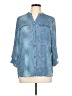 J.t.b. Blue 3/4 Sleeve Blouse Size L (estimated) - photo 1