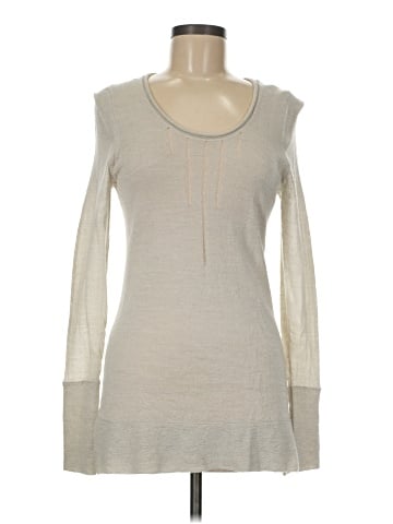Wrap Wool Pullover Sweater (view 1)