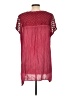 Tantrums Burgundy Short Sleeve Blouse Size L - photo 2