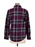 Riders by Lee 100% Polyester Plaid Burgundy Long Sleeve Blouse Size M - photo 2