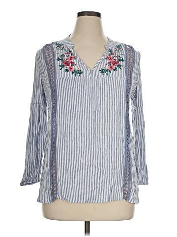 Signature Studio 3/4 Sleeve Blouse (view 1)