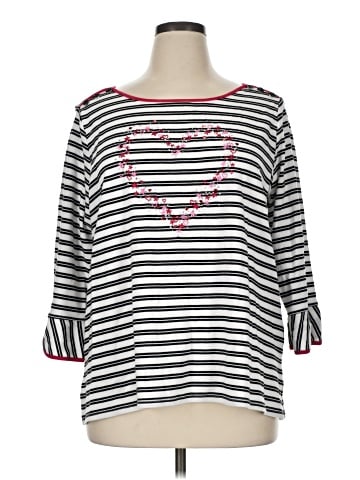 Alfred Dunner 3/4 Sleeve T-Shirt (view 1)