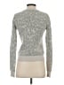 Theory Animal Print Silver Pullover Sweater Size S - photo 2