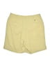 Tommy Hilfiger 100% Polyester Solid Yellow Khaki Shorts Size 10 - photo 2