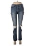7 For All Mankind Hearts Blue Jeans Size 26 waist - photo 1